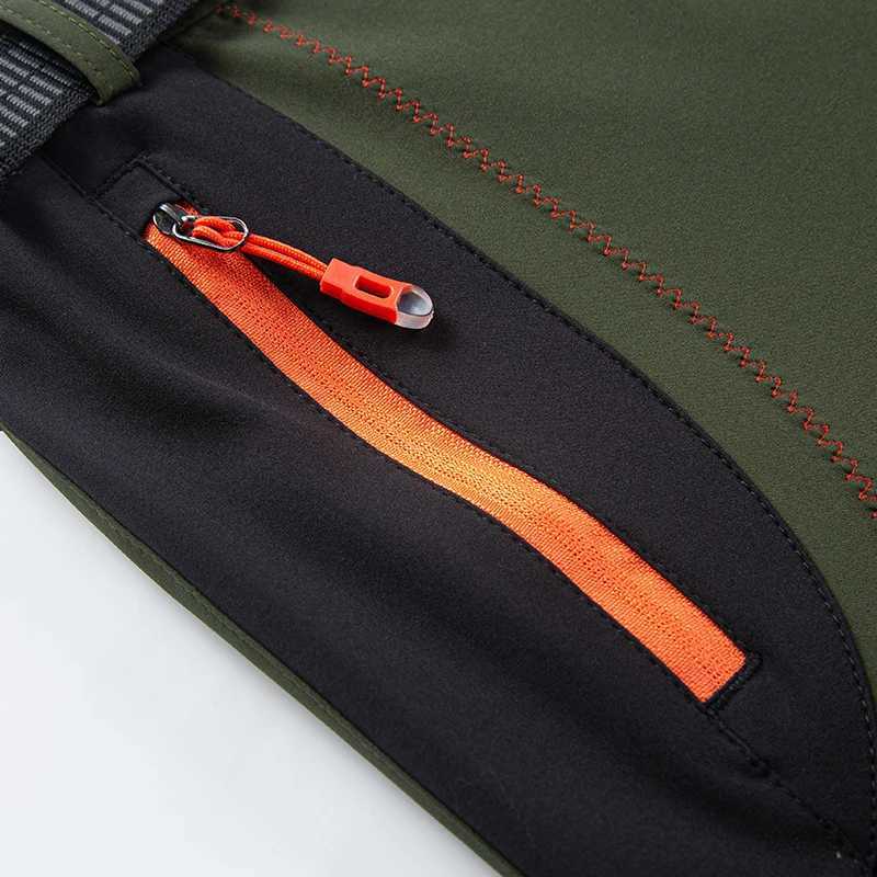 LNGXO Thick Warm Fleece Hiking Pants Men Winter Waterproof Windproof Outdoor Soft Shell Rain Trousers Trekking Camping Ski Pants J2512031