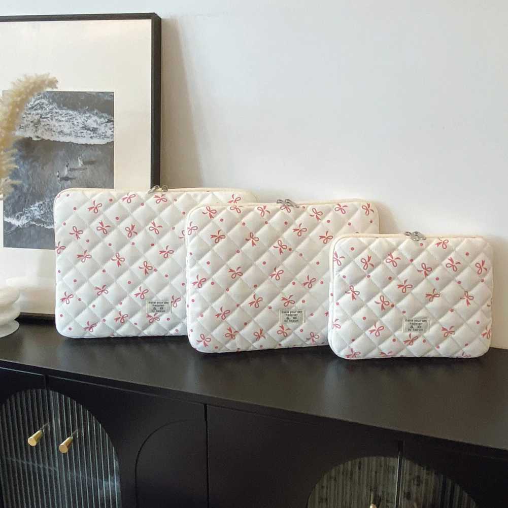 Flower Cute Laptop Sleeve Bag with Zipper Laptop Notebook Case Cover Computer Protect Case Pouch Pad Tablet Shockproof BagsW251015