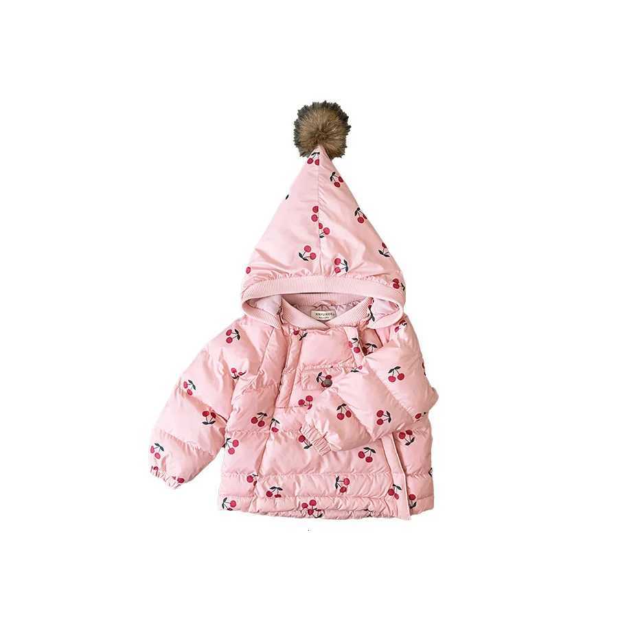 Childrens Cottonpadded Autumn and Winter Boys Padded Thick Warm Waterproof Jacket Girls Korean Version Loose Hooded CoatT251016