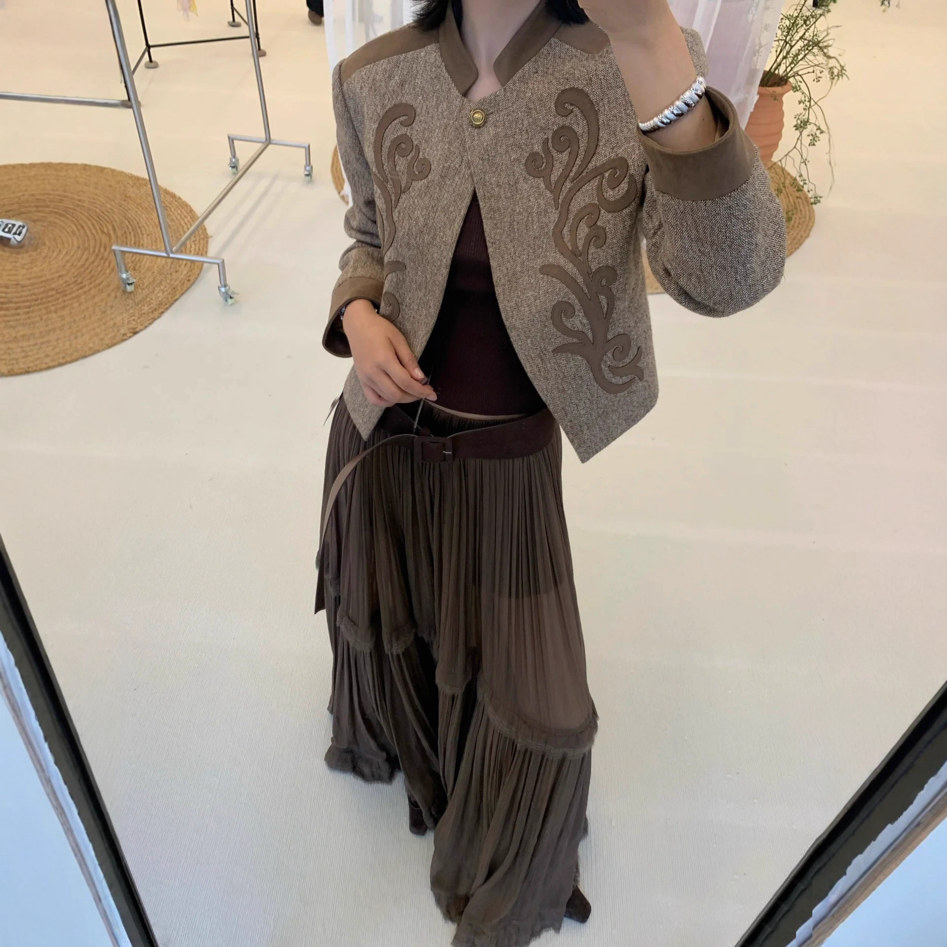 2025 Autumn/Winter design New Top Premium Edition Laser Embroidery Patch Designer Jacket Wool Jacket Nomad Style Jacket Design Top