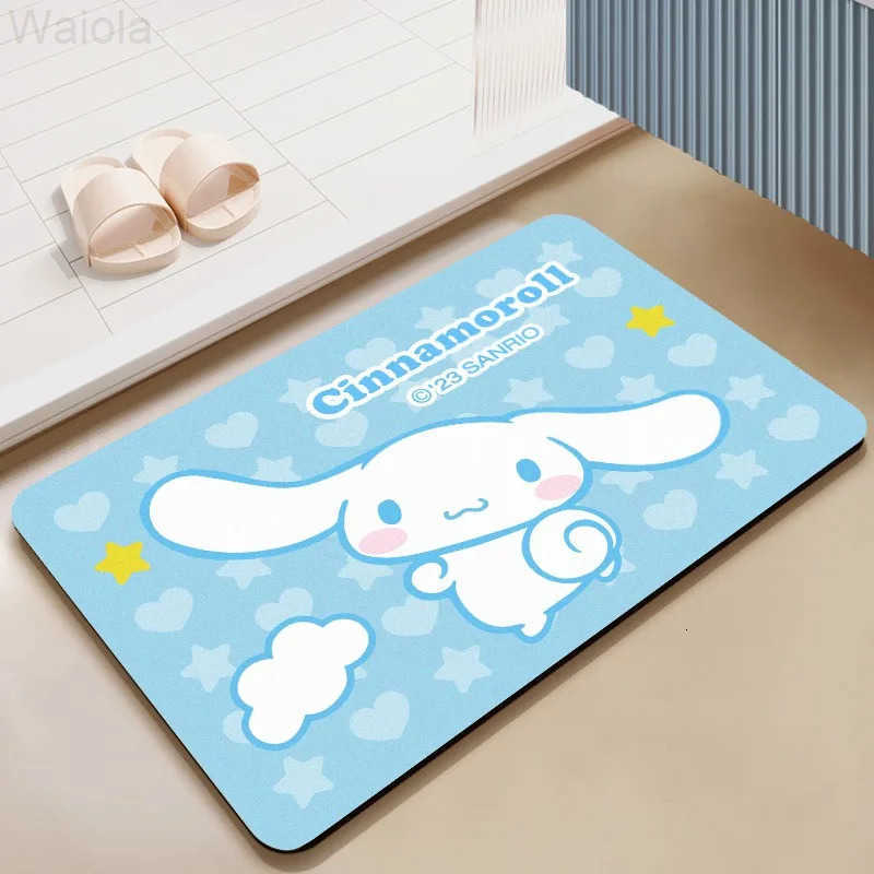 Sanrio Kuromi Floor Mat Bathroom Bedroom Kitchen Entrance Rug Non Slip Machine Washine Cute Girl Home Decor Carpet L251016