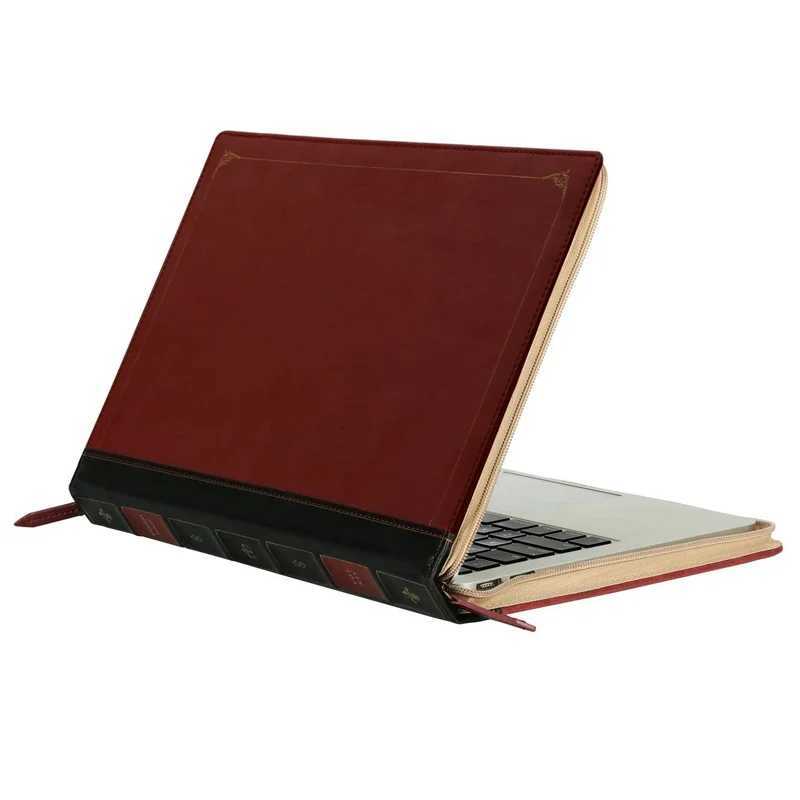 PU Leather Laptop Sleeve for M3 A3113 A3114 A2179 MacBook Air 13 15 Leather Case MacBook Pro 13 14 16 M4 M3 M2 M1 Notebook CoverW251015