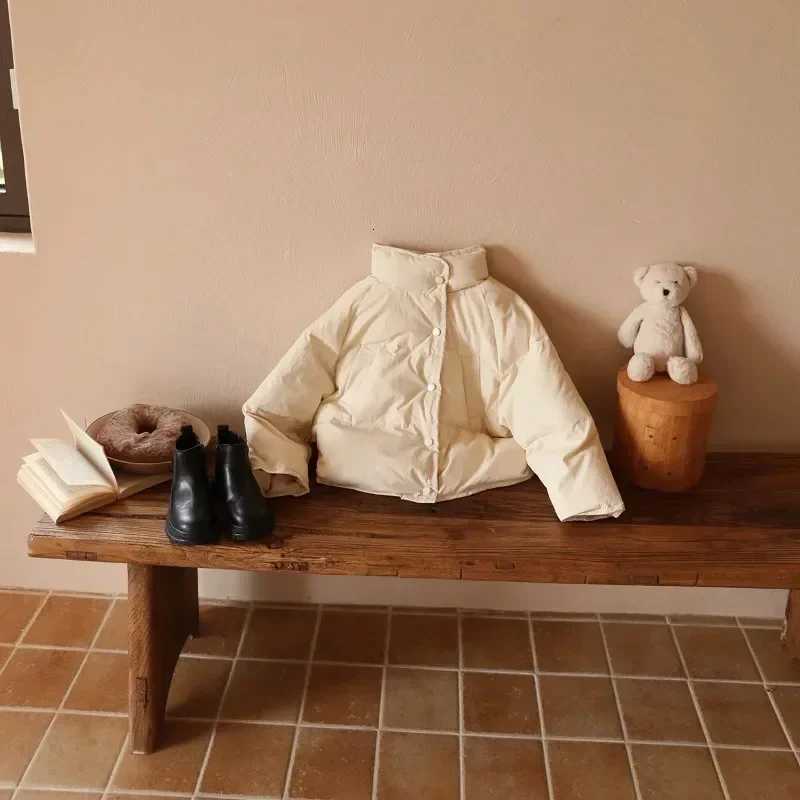 2023 Winter Kids Down Jackets Fashion Loose Warm Children Outerwear Clothes Thicken Baby Coats for Girls Boys White Duck DownT251016
