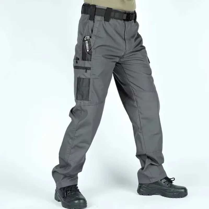 MultiPocket Mens Tactical Casual Pants Cargo Pants Outdoor Hiking Trousers WearResistant Training Overalls J251203