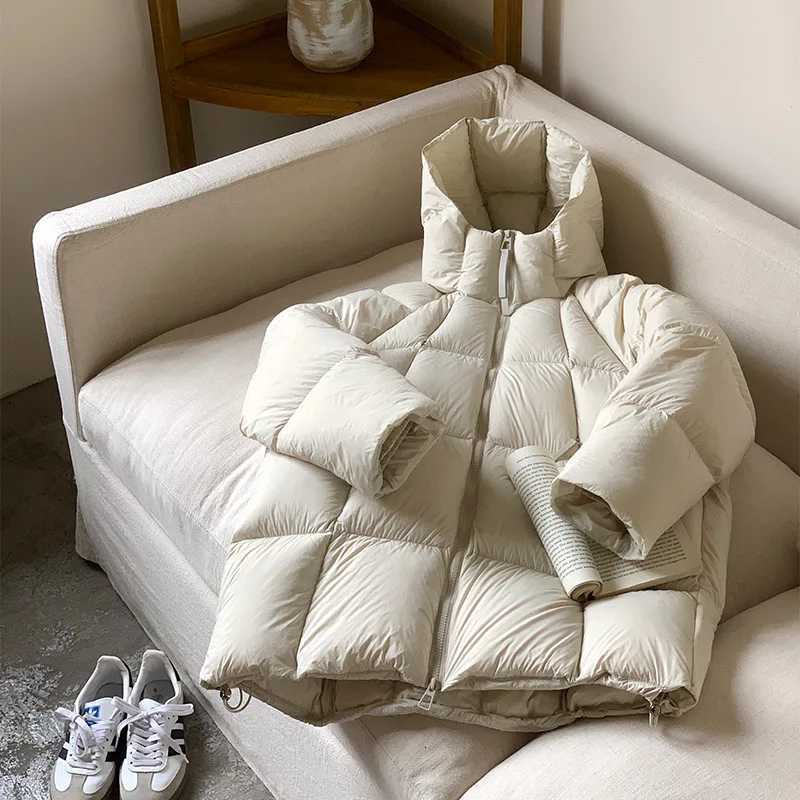 Midlength Down Cotton Coat Thicken New Grils Children Fashionable Korean Loose Casual Solid Comfortable Warm WinterT251016