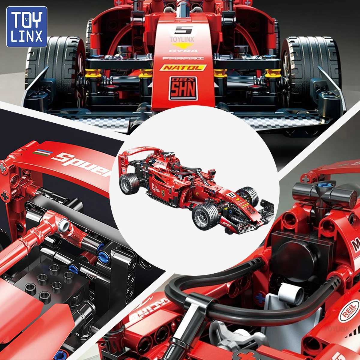 455PCS F1 RC Race Cars Sets MOC Remote Building Blocks Control Car DIY Kits Building Toys for Kids Christmas Halloween Gifts L251016