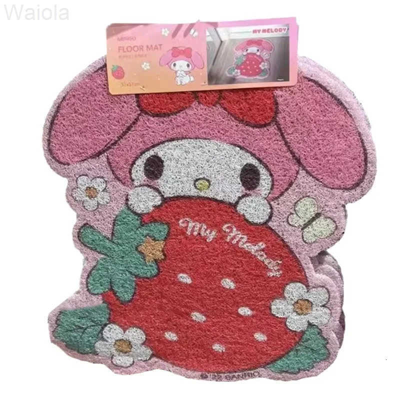 Sanrio Mat Non Slip Carpets My Melody Cinnamoroll Entrance Door Mat Toilet Bathroom Carpet Dirt Resistant Foot Mat Doormat L251016