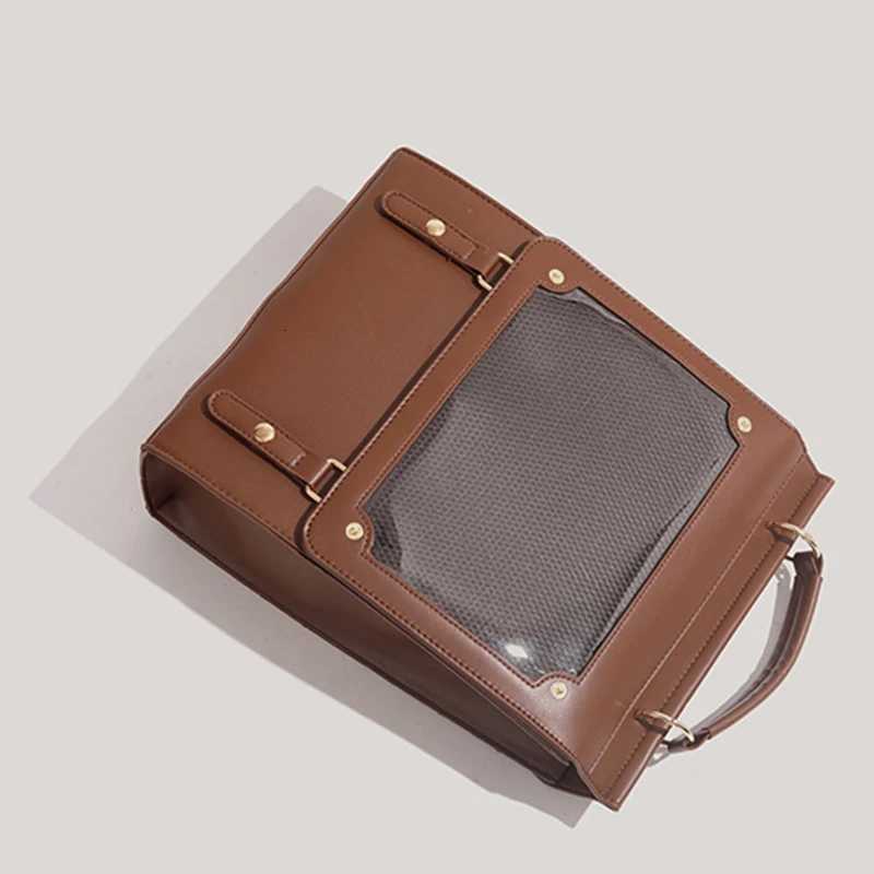 Retro Large Capacity Backpack Japanese Harajuku Ita Bag Transparent Tote School Bag Jk College Versatile HandbagT251016