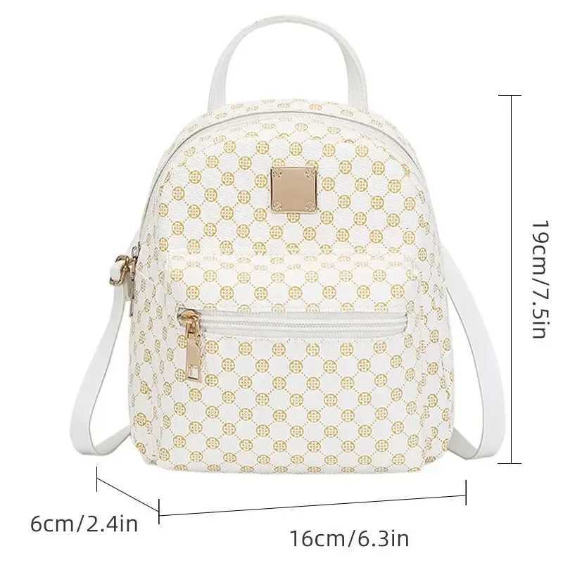 Classic floral material backpack for women fashionable student backpack for women daily shopping bag for womenT251016