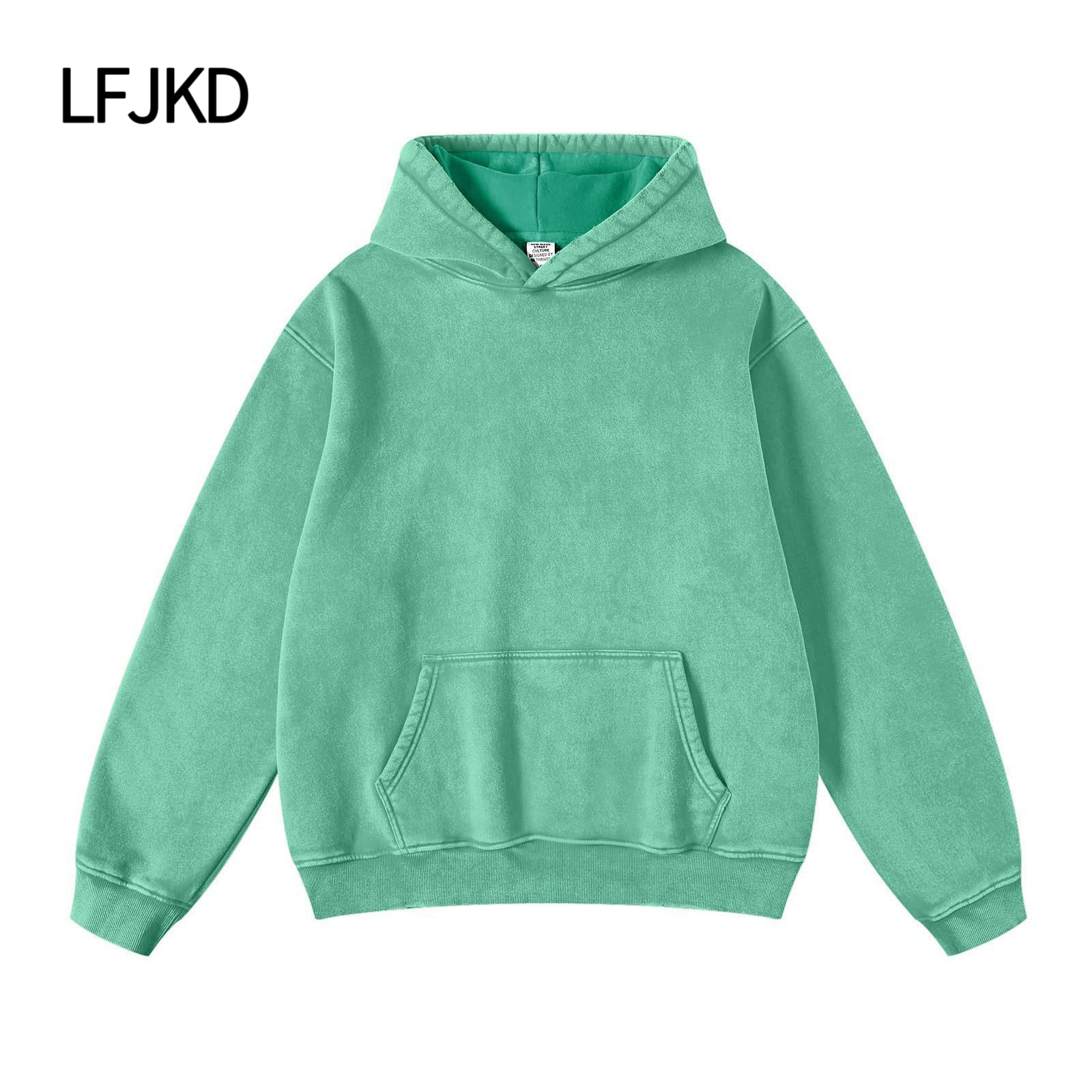 K2310 300gsm Heavyweight Brushed Cotton T-Shirt, Ultra Soft Unisex Long Sleeve Top for Couples