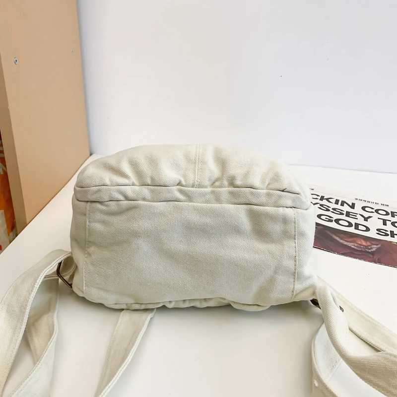 Canvas Women Small Backpack Korean Vintage School Mini Backpack Women Bagpack Female Solid Girl mochilasT251016