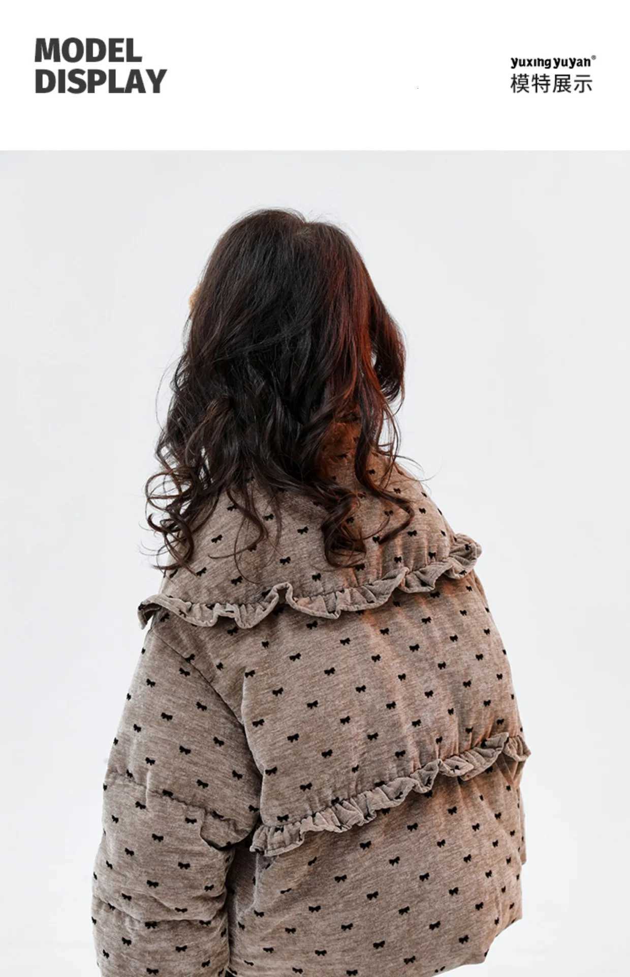 Han 2025 New Down Cotton Jacket Winter Girls Full Print Butterfly Festival Coat Childrens Warm Casual Top TrendyT251016