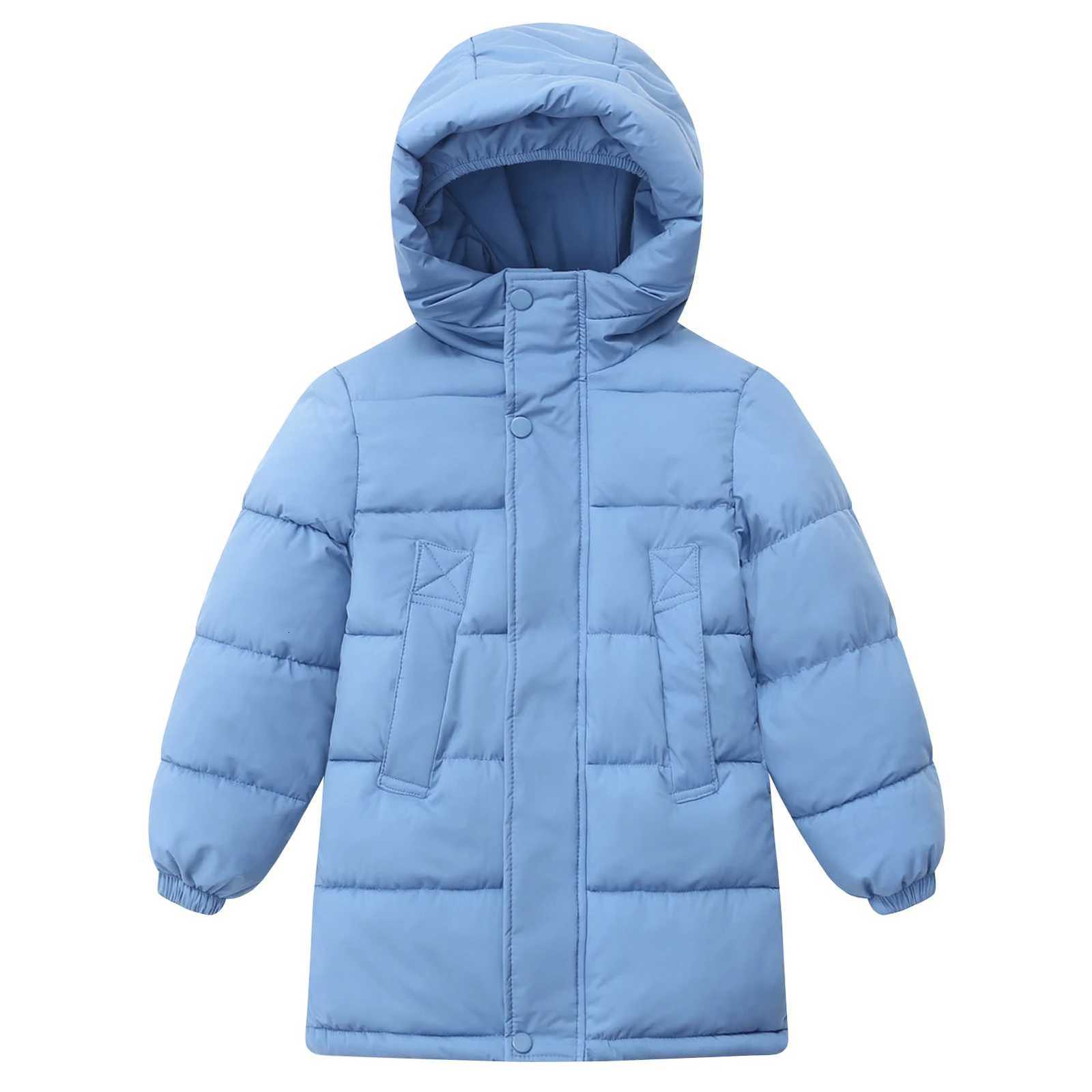 Girls Boys Puffer CoatChildrens Down Cotton JacketKids Warm CoatWindproof Big Pocket OuterwearTeens Winter CoatThick ParkaT251016