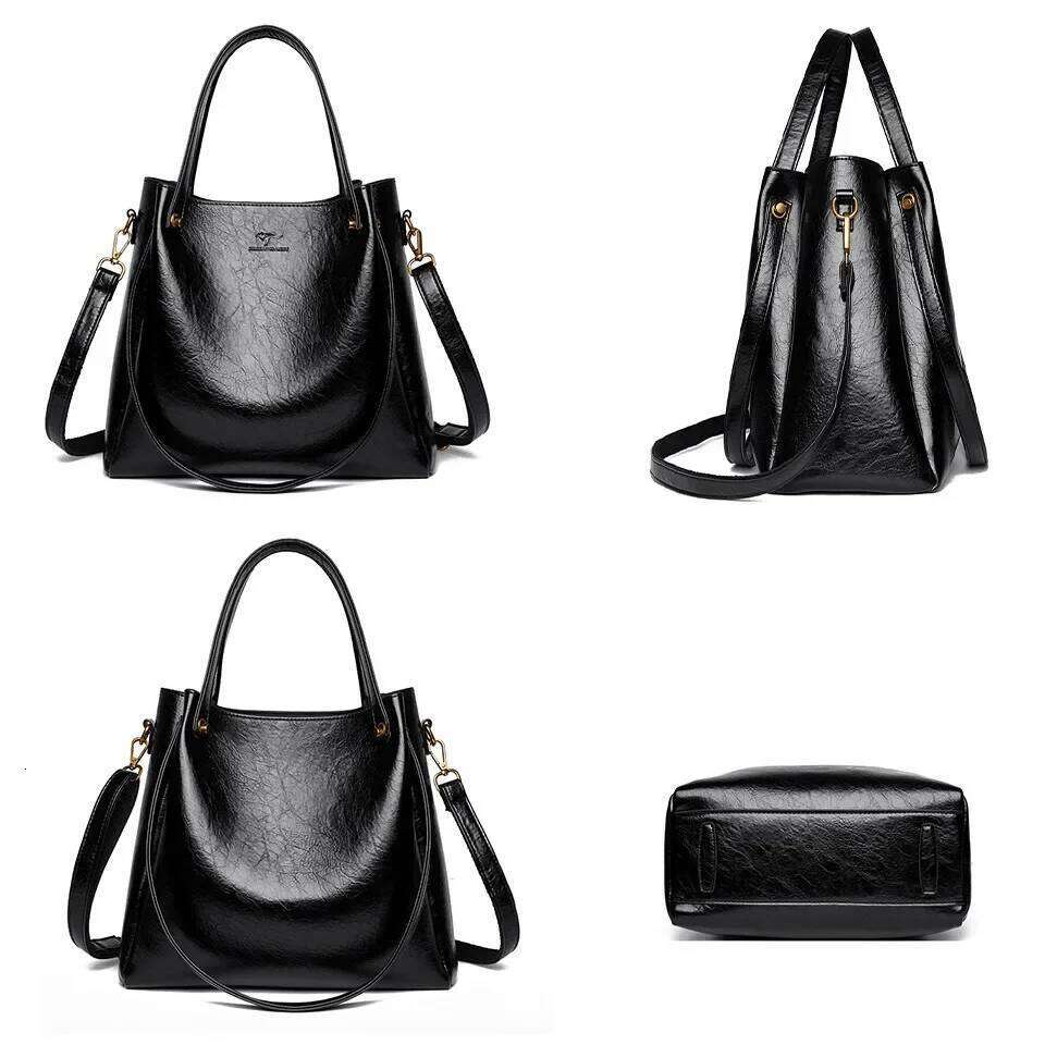 Handbags Designer 3 Layers Leather Hand Big Capacity Tote Bag For Women Vintage Top-Handle Shoulder Bags Suotong251016 Suotong251016 Suot251017