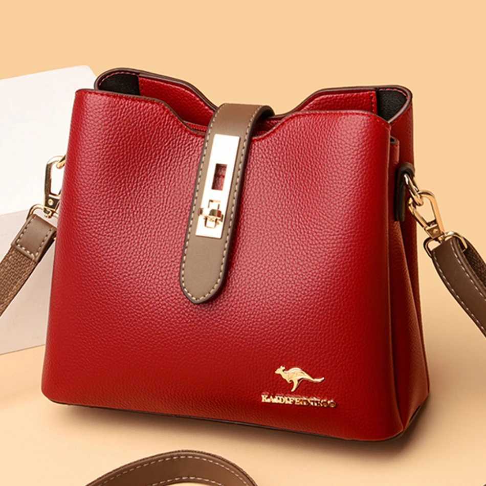 3layer Large Capacity Purses and Handbags Crossbody for Women Designers High Quality Leather Fashion New Messenger Shoulder BagL251016
