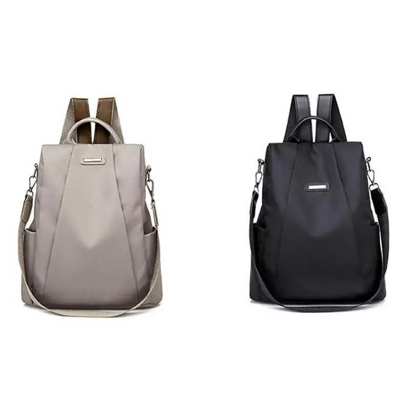 New Womens Multifunction Backpack Casual Solid Color School Bag For Girls Fashion Detachable Strap Travel Shoulder BagT251016