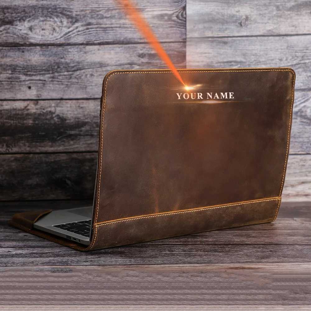 CONTACTS FAMILY Nubuck leather Laptop Case For Apple Macbook Pro Air 133 154 Inch Sleeve Protective Notebook Retro Cover BagW251015