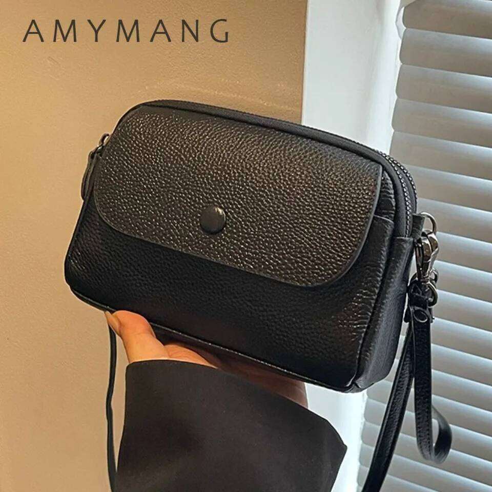 Genuine Leather 2 Layers Women's Cowhide Crossbody For Women Girls Purses Wallet Clutch Phone Shoulder Bag New Suotong251016 Suotong251016 Suot25