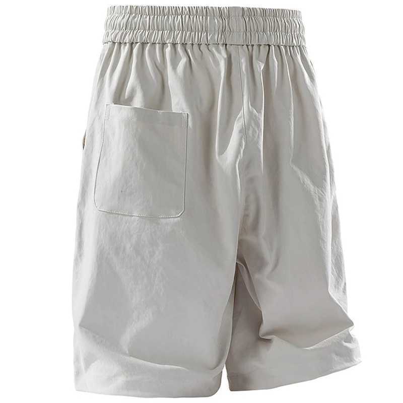 shorts men Summer new mens shorts Solid color cotton casual trousers five points Fitness sweatpants short 5839 size 6XL 7XL 8XL J251016