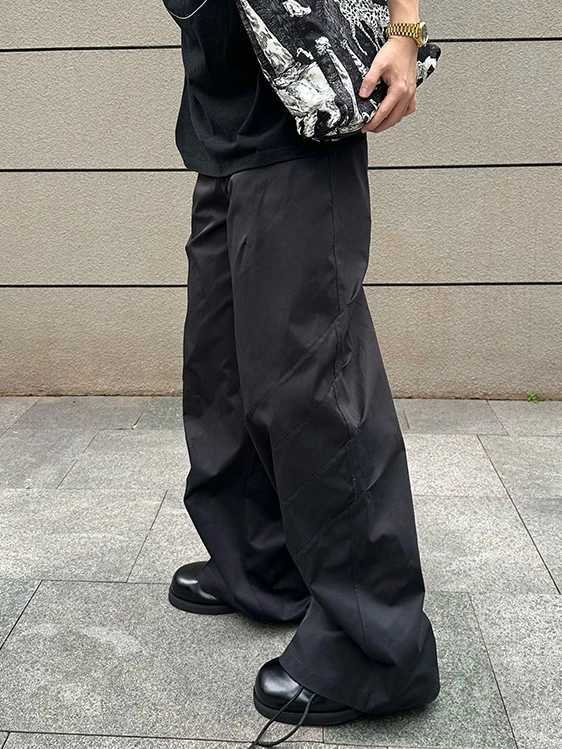 Kiko Kostadinov Sle Wide Leg Pleated Micro Flared West Pants Loose Fit Men Women Long Casual Straight Tube Trousers J251203