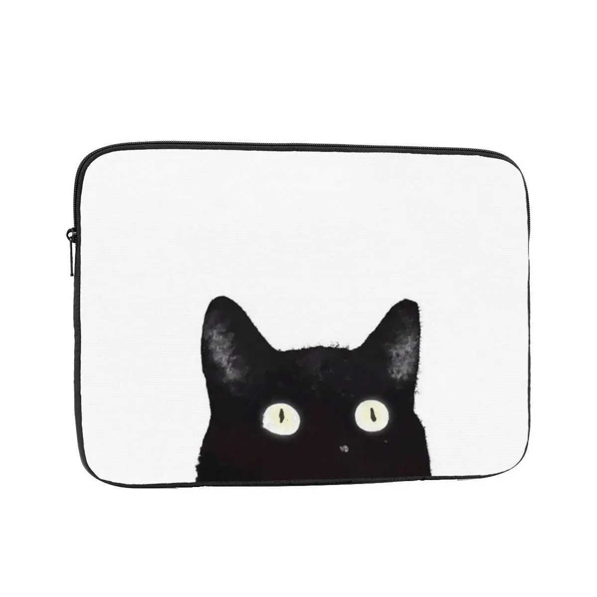 Black Cat Peeking Up Notebook Laptop Bag Case Pouch 10 12 13 15 17 Inch Notebook Sleeve Cover Bag Tablet Shockproof Case BagW251015