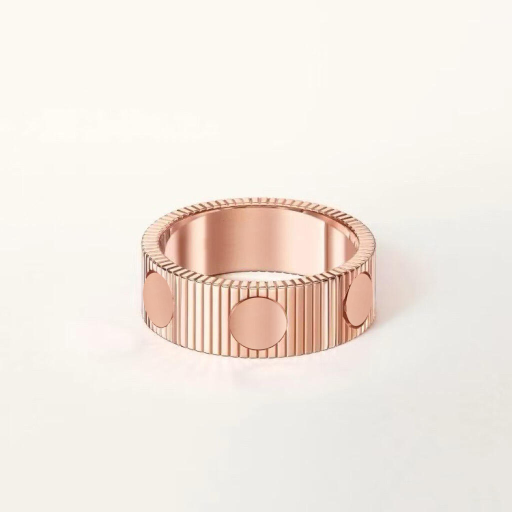 designer luxury jewelry Designer Ring Rings Jewelry Solid Threaded letter Valentine's DayGifts Jewellery Dia ring fancy pretty dia settings size 