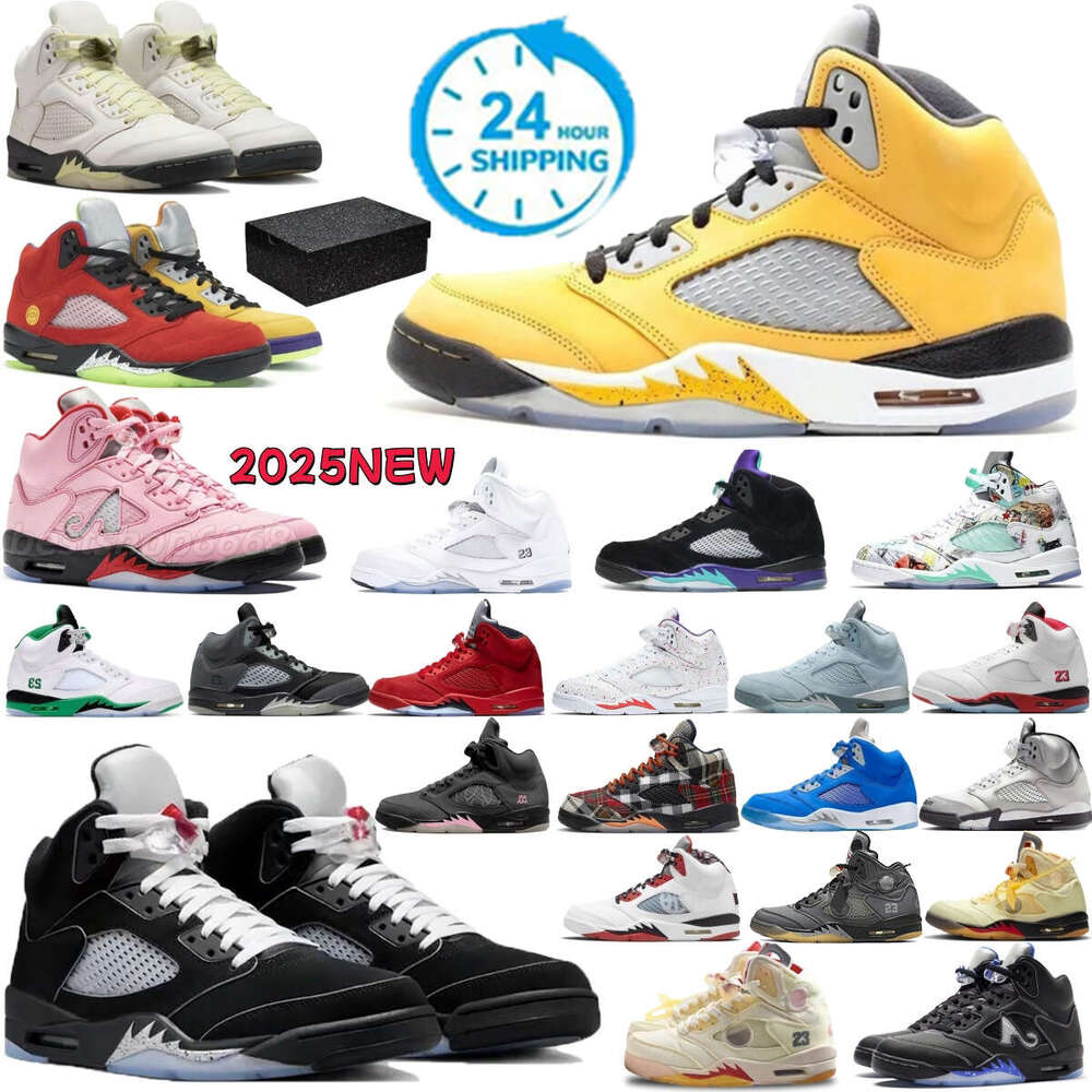 with box Designer 5s Basketball Shoes man woman Cats Cool Grey cement Brick Fire Red Black metallic Awake low Fragment mens womens outdoor sneakers 36-47