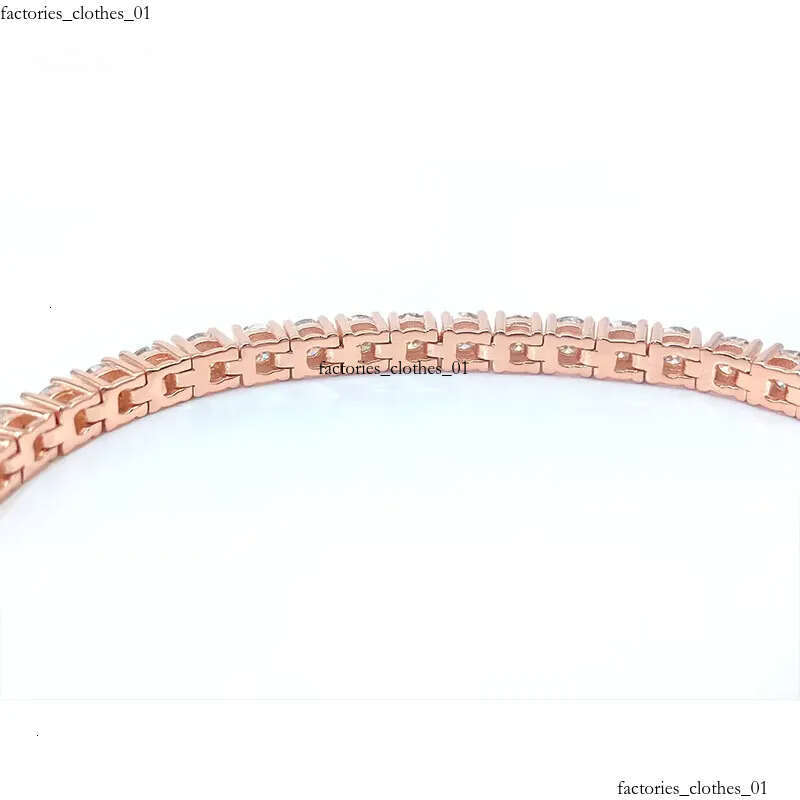 Iced Out 4mm VVS Moissanite Tennis Chain Sterling Sier Bracelet Men Women Charm Dia Jewelry