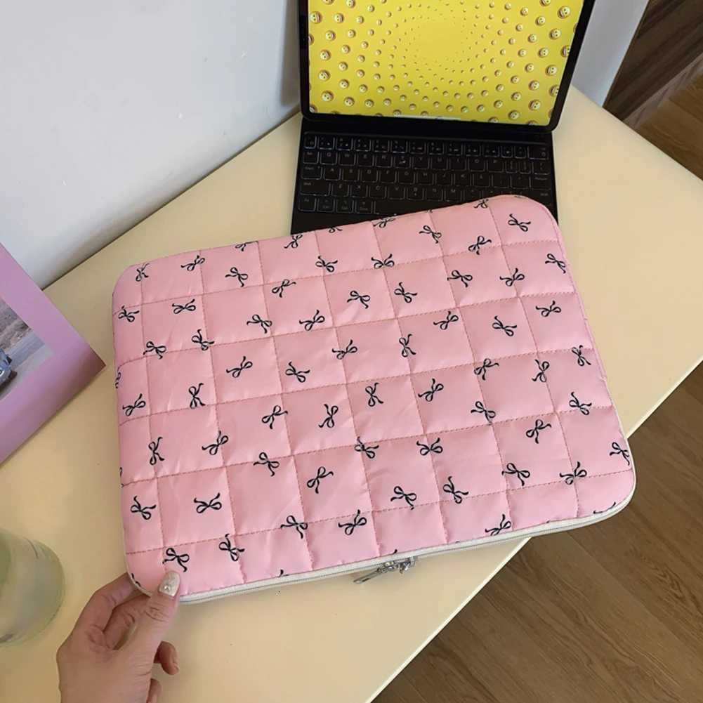 Bow Floral Laptop Sleeve Protective Shockproof Cover Laptop Bag for Men Women Computer BagW251015