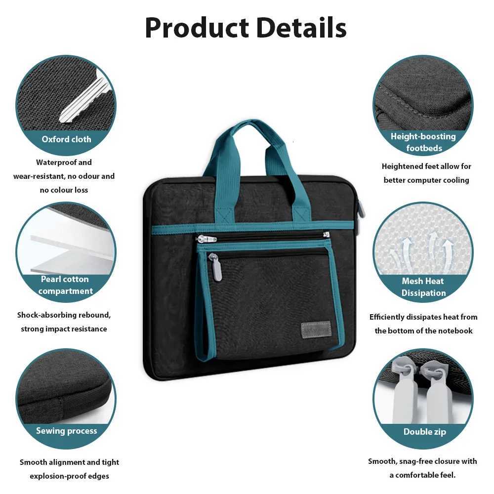 Laptop Bag Liner Bag Handbag Suitable for M1 M2 13 14 156 Inch Macbook Air Pro Huawei Asus Dell Waterproof Notebook BriefcaseW251015