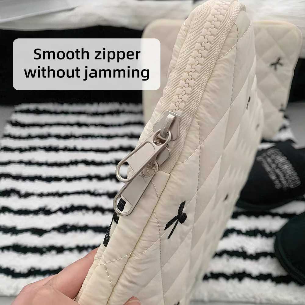 New Bowknot Fluffy Laptop Bag 111315In Shockproof Tablet Sleeve Case Printing Computer Cover Bag for iPad Tablet ProtectionW251015