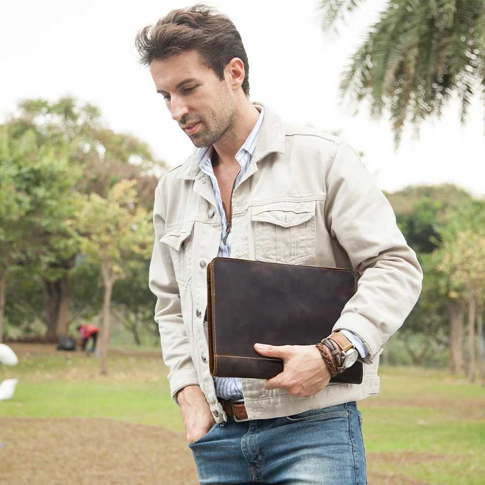 CONTACTS FAMILY Nubuck leather Laptop Case For Apple Macbook Pro Air 133 154 Inch Sleeve Protective Notebook Retro Cover BagW251015