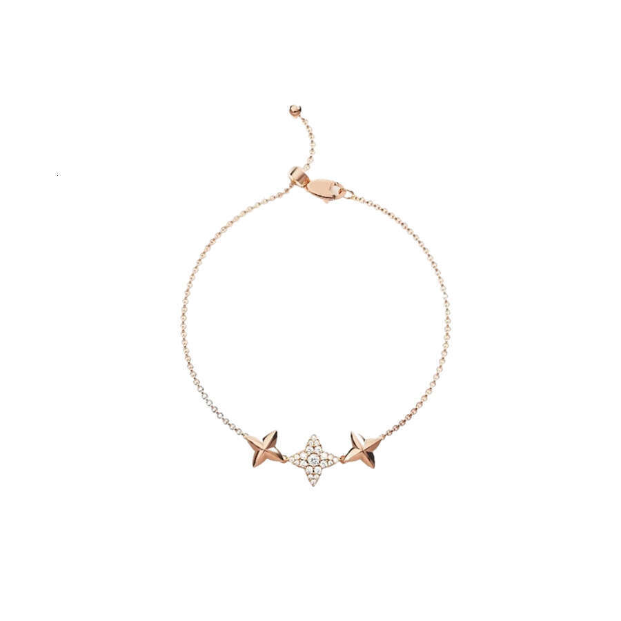 Korean Style Exquisite Zircon Star Pull-out Daily Fashion Commuting Versatile Bracelet Design Sense Niche Jewelry ddmypluto