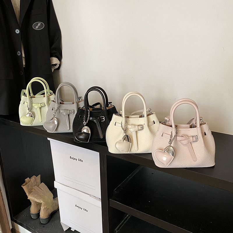 Luxury Bag 2025 New Fashion Women's Crochet Bag, Versatile Bohemian Crossbody Bucket Purse, Trendy Small Shoulder Tote