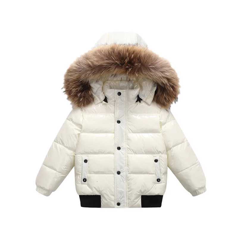 Children Winter White Duck Down Jacket for Boys Girls Thicker Waterproof Outerwear Bright Coats Kids Pakas Down Coats Snow WearT251016