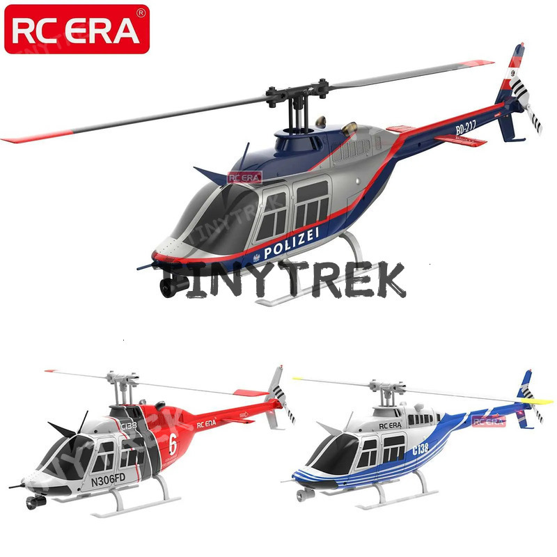 Free Shipping ERA Scale C138 Bell206 Gyro Stabilized Accessible RC Dwe76 Helicopter For Adult Remote-Controlled Aircraft Amateur Outdoor Toys