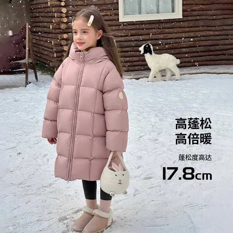 Girls Down Coat Winter Western Style Fashion Childrens Autumn Clothing 90 White Thermal Duck DownT251016