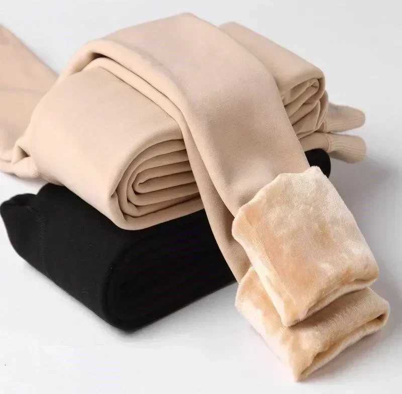 Fleece Lined Tights Women Thermal Pantyhose for Women Winter Panty Polar Skin Black Effect Stockings Womens Thermal SockT251016