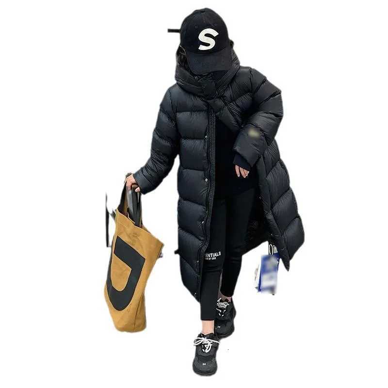 New Down Jacket MidLength Hooded Childrens down Jacket White Duck down Korean Style Childrens Cotton Clothes Boys and GirlsT251016