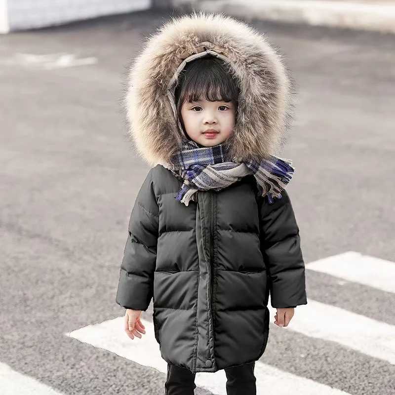 New Winter Down Thick Warm Jacket Girls Waterproof Hooded Coat Children Outerwear Clothing Teenage Kids Parka Snowsuit 2025T251016