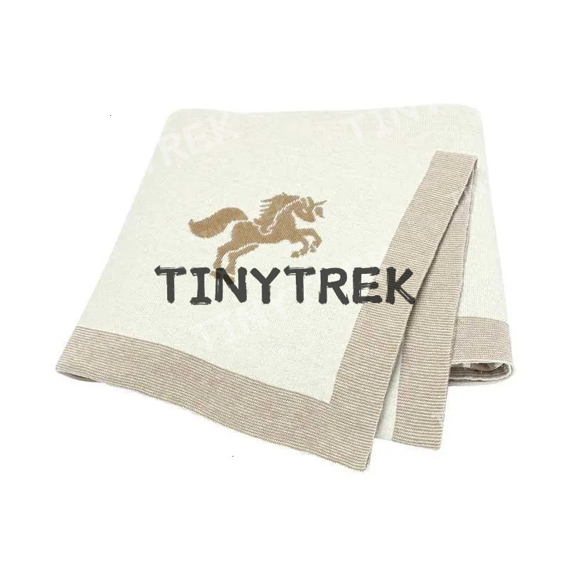 Baby Blankets Knitted Newborn Dwe76 Netural Cotton Stroller Bassinet Swaddle Wrap Sleep Covers Infant Kids Boys Girls Throw Play Mats Z250228
