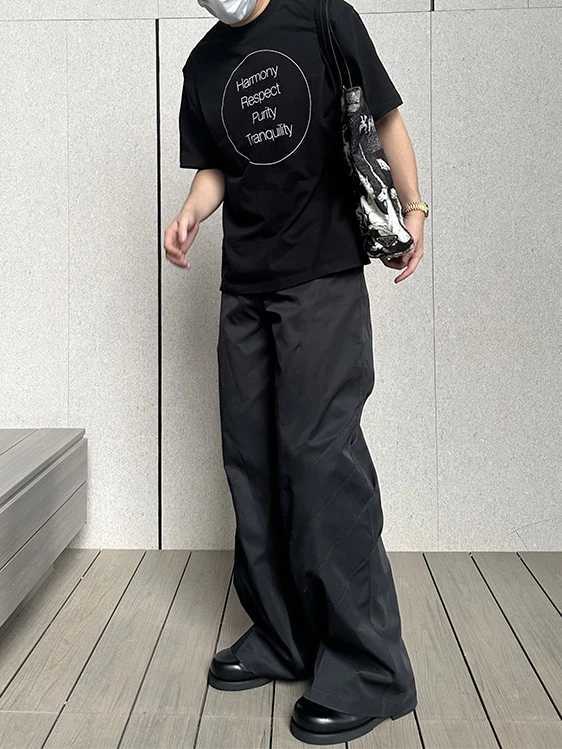 Kiko Kostadinov Sle Wide Leg Pleated Micro Flared West Pants Loose Fit Men Women Long Casual Straight Tube Trousers J251203