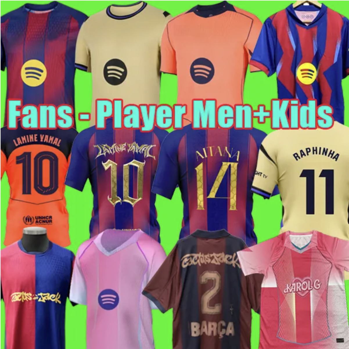 LAMINE YAMAL soccer jerseys 25 26 RASHFORD LEWANDOWSKI men kids home away football shirts kits FERRAN GAVI F.DE JONG jersey 2025 2026 barcelone barcalona Travis