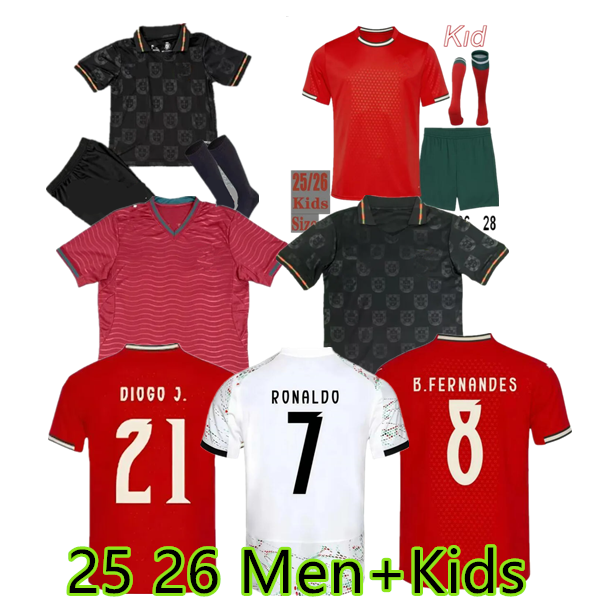 25 26 27 Portuguese ronaldo football shirts Soccer Jerseys B.FERNANDES JOAO FeLIX MANE 2025 2026 2027 Riyadh Men fans Player Soccer shirt kids kit