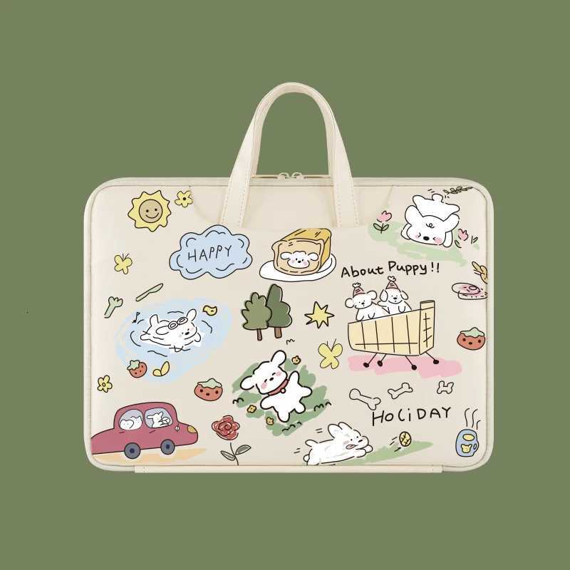 Cartoon notebook laptop bag suitable for MacBook 13 inch SamsungDell 14 inch HP 156inch shockabsorbing storage bagW251015