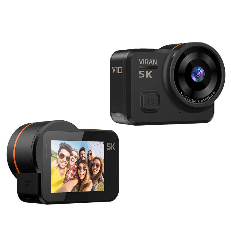 VIRAN V10 5K Action Camera Electronic Image Stabilization 2 Touch LCD 4K Waterproof Action Camera Dashcam Motion Detection 251015
