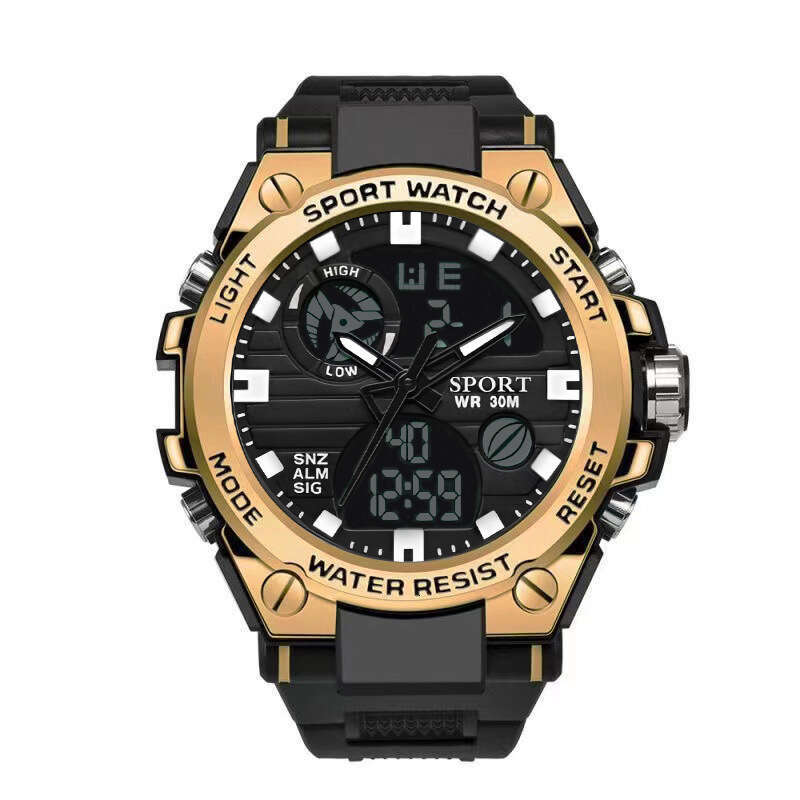 Electronic Watch Men's Version Multi-Functional Youth Outdoor Sports Luminous Student Dual Display