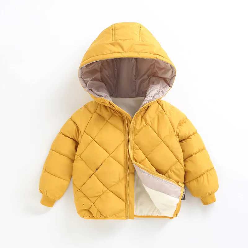 Casual Baby Girls Winter Clothes Kids Light Down Coats with Hoodie Spring Girl Jacket Toddler Children Clothing for Boys CoatT251016