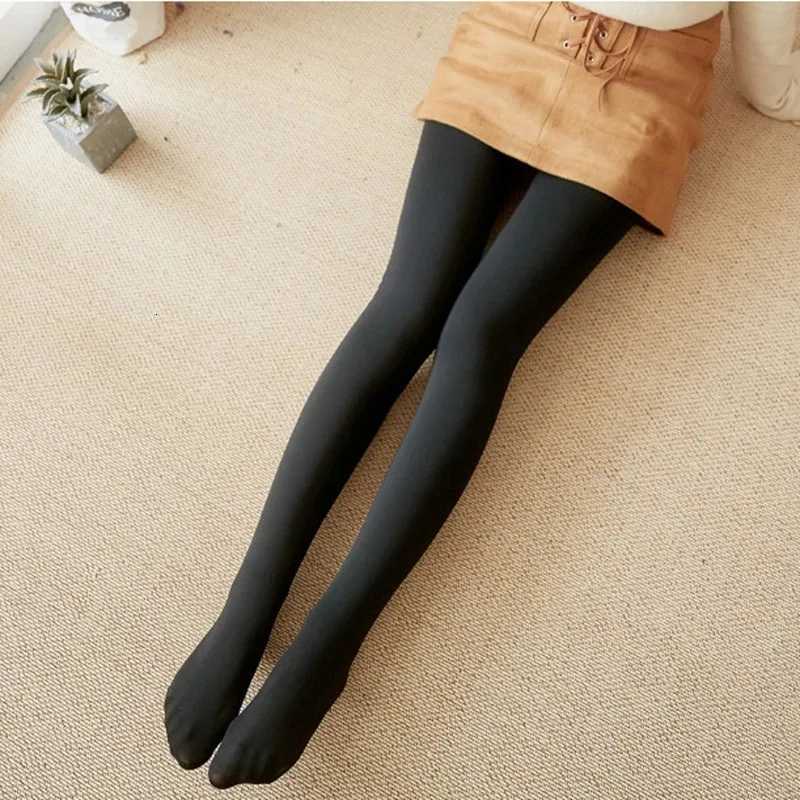 Women Fleece Pantyhose Sexy Black Warm Winter Leggings Stockings High Waist Elastic Slim Thick Velvet Tights WomenT251016