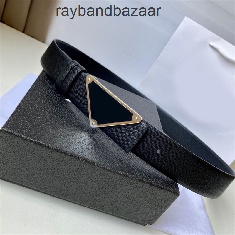 P Belt pradliness Prarda Prafa With box Mens belt black belts for women designer belt triangle smooth buckle valentine s day gift ceinture homme fashion waist adj O4I6